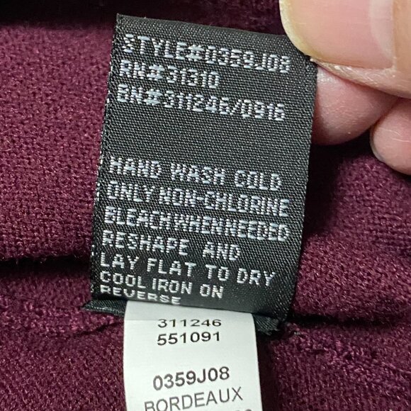 BCX Burgundy Stretch Knit Scoop Neck Fit & Flare Dress M Quiet Luxury–Inspired - Picture 12 of 12